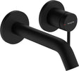 Hansgrohe tecturis s - inbouw wastafelkraan - voor wandmontage - ééngreeps bediening - 16,5 cm uitloop - mat zwart