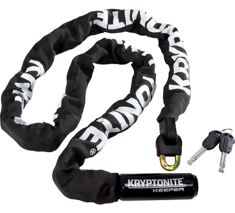 Kryptonite keeper 712-ketting met geïntegreerd combinatieslot – kettingslot fiets – fietsslot elektrische fiets – 120 cm – staal – zwart