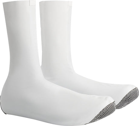 Bbb cycling raceflex zipperless overschoenen - aerodynamisch, winddicht en waterdicht - overschoenen wielrennen - wit - maat 43 44- bws-29 43 44