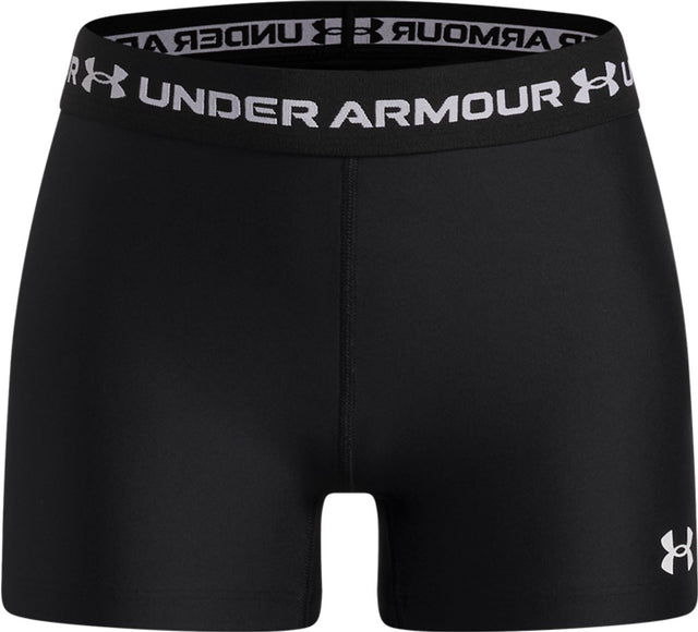 Under armour heatgear shorty-blk meisjes sportbroek - zwart - wit