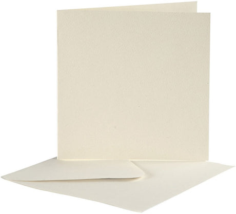Creativ company cc kaarten enveloppen 12,5x12,5 cm off-white 10 stuks