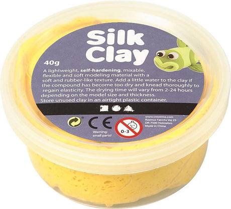 Silk clay geel 40gr