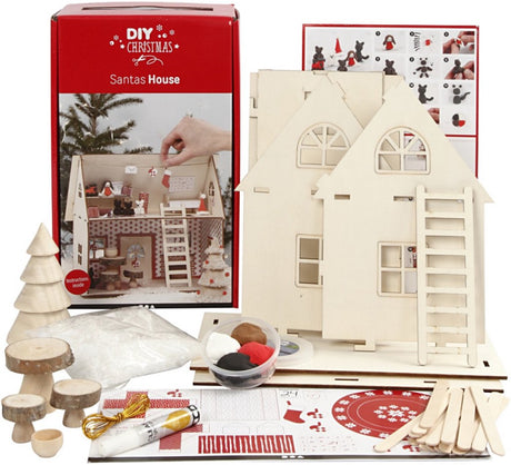Creativ company hobbyset huis van de kerstman