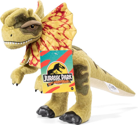 Noble collection pluche dilophosaurus - jurassic park 30th anniversary - the