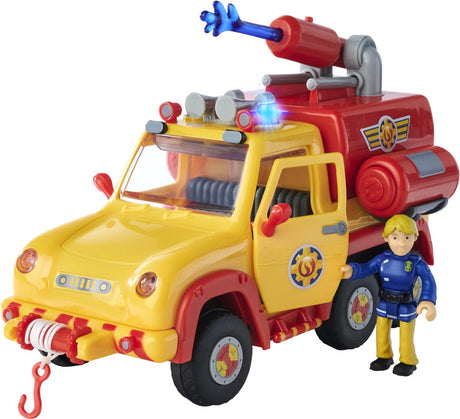 Simba - brandweerman sam brandweerauto venus 2.0 met figuur - speelgoedvoertuig - vanaf 3 jaar