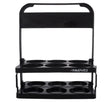 Avento inklapbaar draagrek - voor 6 bidons - zwart - 28 x 33.5 x 17.5 cm