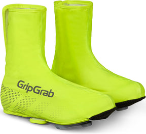 Gripgrab - ride waterdichte race fiets overschoenen wielren regen fietsoverschoenen - geel hi-vis - unisex - maat xs (36 37) 36 37