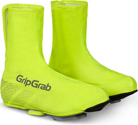 Gripgrab - ride waterdichte race fiets overschoenen wielren regen fietsoverschoenen - geel hi-vis - unisex - maat xxxl (48 49) 48 49