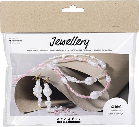 Creativ company cc mini hobbyset sieraden roze zilver glans