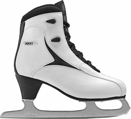 Roces - rfg 1 - kunstschaatsen - schaatsen dames - wit - rvs ijzer stevige enkelondersteuning - maat eu 38