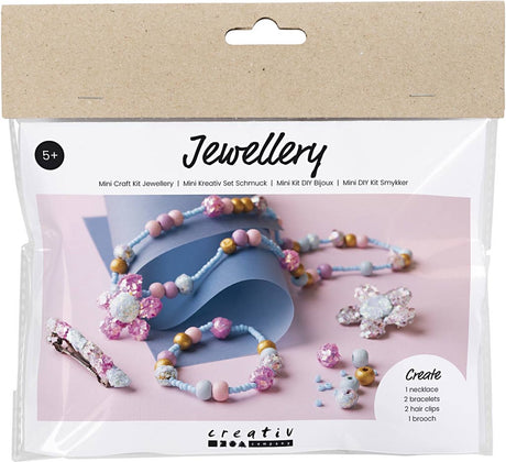 Creativ company mini hobbyset sieraden halsketting armband clips broche