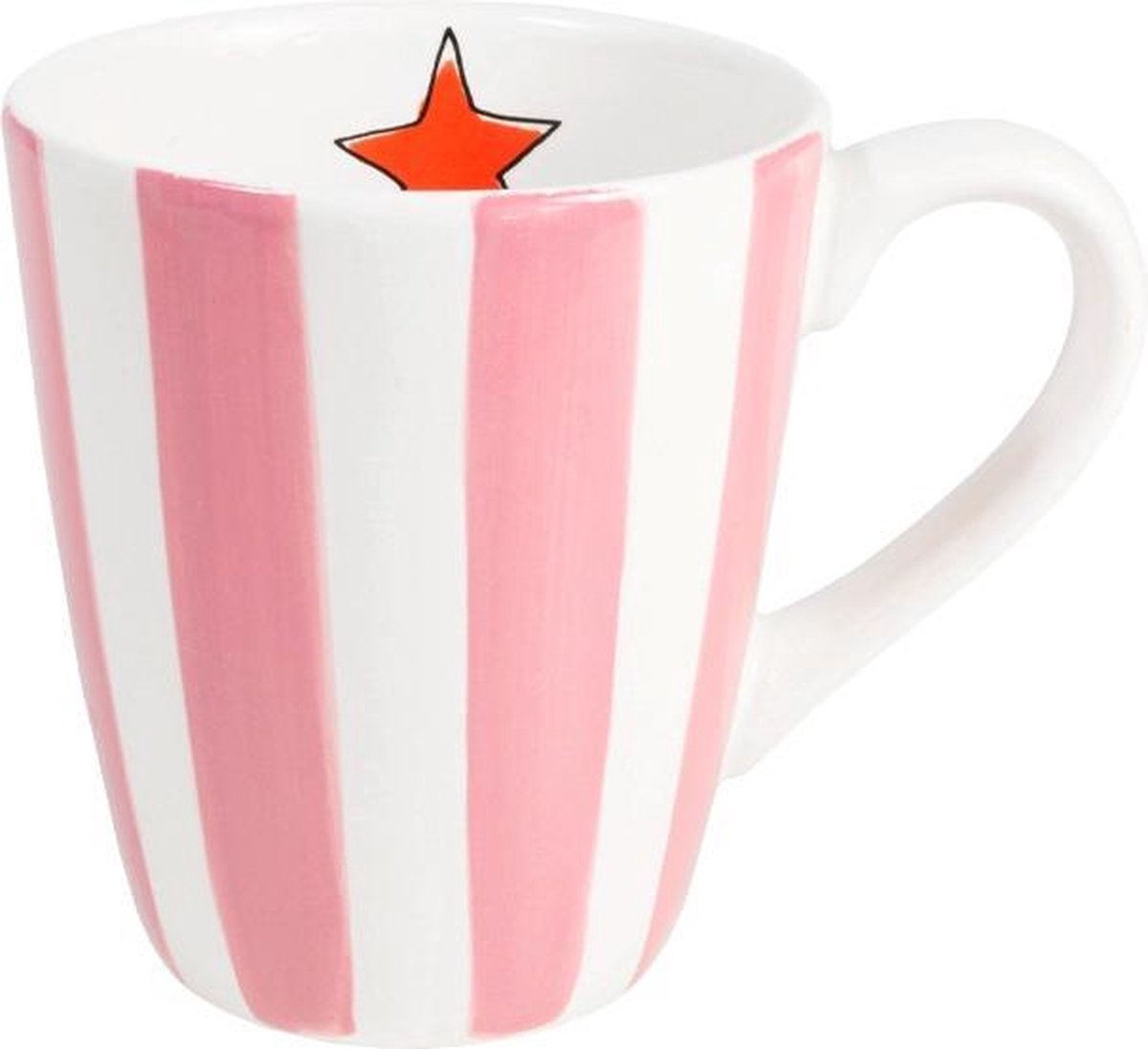 Blond amsterdam uni roze streep mok - 0,35 l