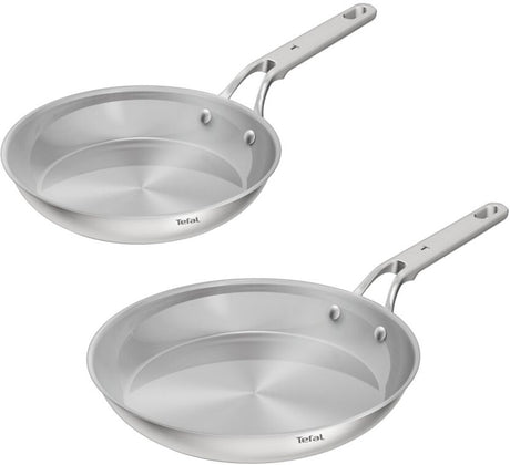 Tefal extreme uncoated - pannenset - 24 28 cm - zonder coating - pfas-vrij - inductie