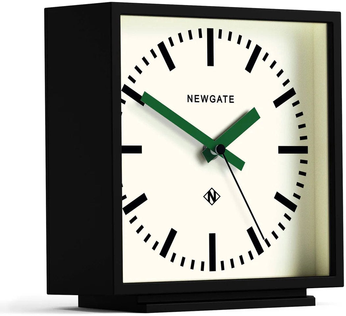 Newgate amp railway - staande klok - zwart met groene wijzers