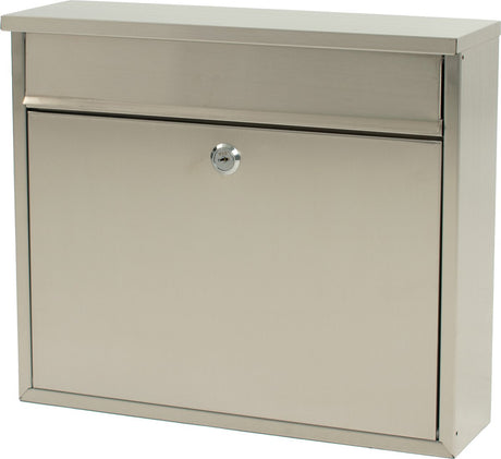 V-part - wandbrievenbus granadan - stainless steel - mat rvs - brievenbus