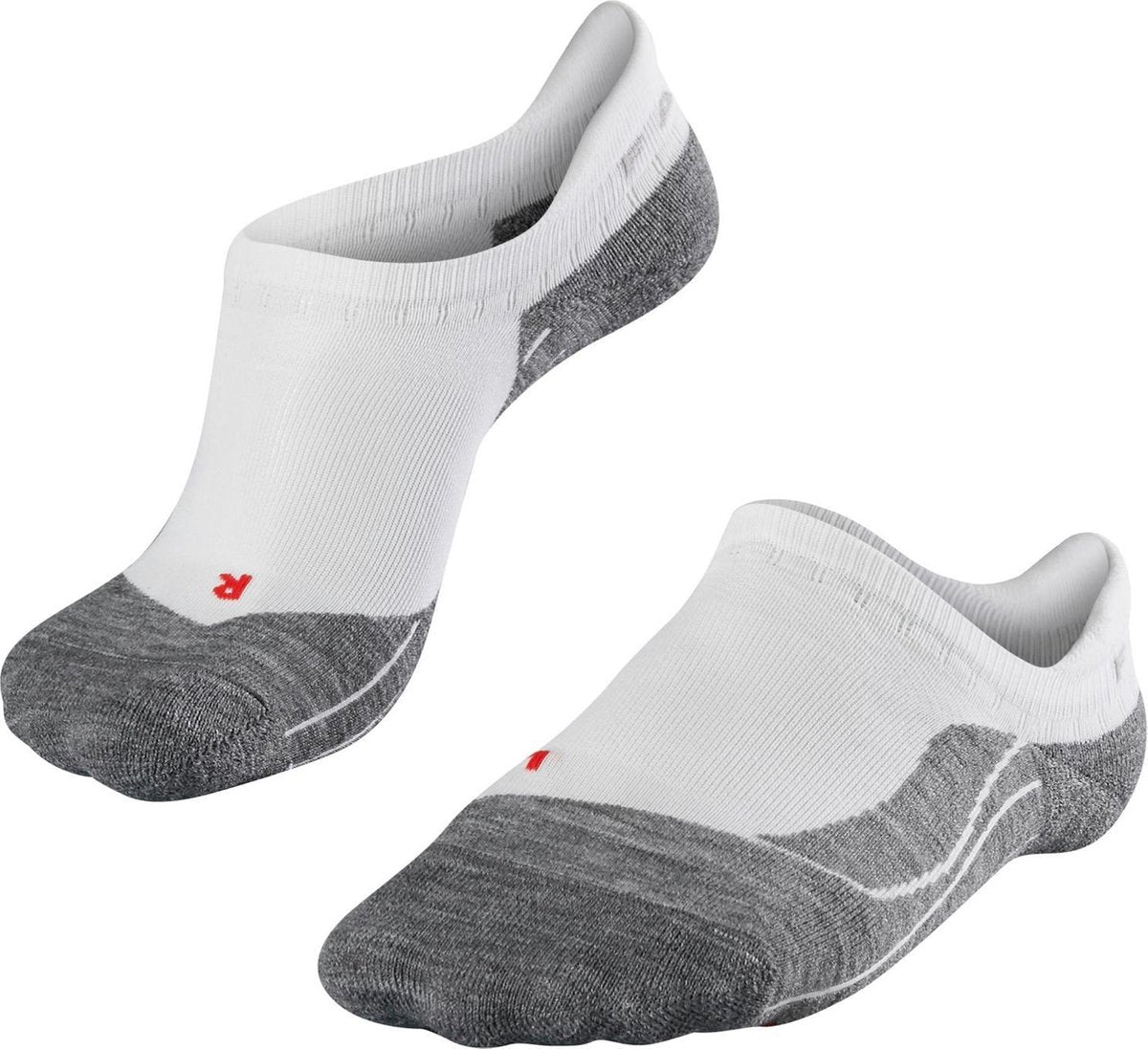Falke ru4 invisible anti-blaar katoen functioneel materiaal hardloopsokken dames wit - maat 37-38