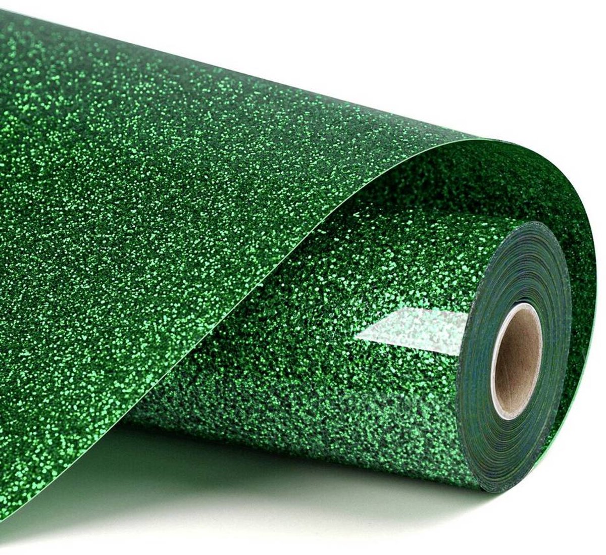 Loklik heat transfer vinyl glitter - green - groen - 30.5 x 90 cm