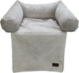 Designed by lotte bankkussen ribbed - hondenkussen - licht grijs - 50x50x30 cm s