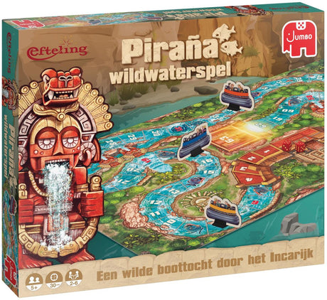 Jumbo efteling ganzenbord piraña wildwaterspel - bordspel