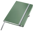 Leitz style notitieboek a5 gelijnd - met hardcover - 100 grams papier - zee groen