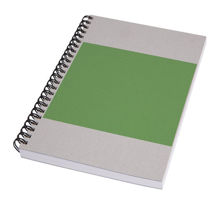 Sigel notitieboek quicknote a5 spiraal impulse green blanco softcover 160 pagina's 80 grams