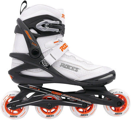 Roces icon x 80 skeelers - inline skates - wit oranje - maat 41