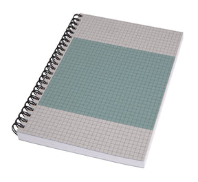 Sigel notitieboek quicknote a5 spiraal light blue geruit softcover 160 pagina's 80 grams