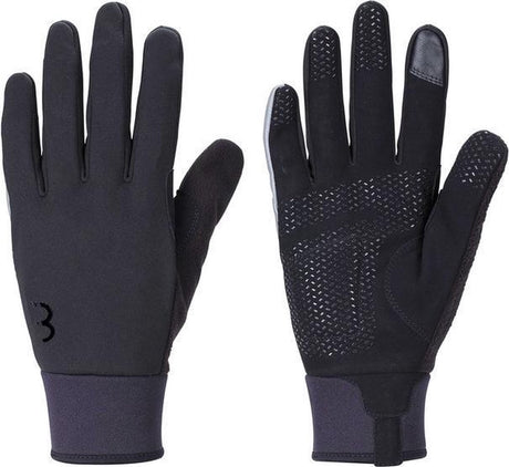 Bbb cycling controlzone fietshandschoenen winter - 5 - 10 ℃ - winddichte wielrenhandschoenen heren dames - sporthandschoenen - touchscreen compatibel - zwart - maat xl - bwg-36