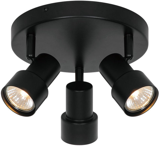 Nordlux -boston-3x plafondlamp-gu10-zwart