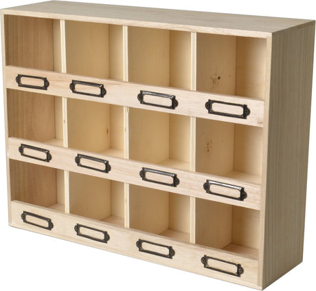 Artemio wood rack 41x11x31cm