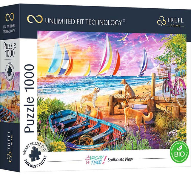 Trefl puzzel 1000 stukjes - sailboats view - fsc mix - legpuzzel.