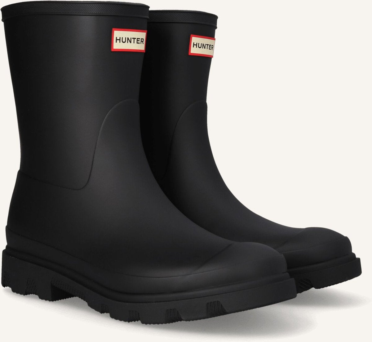 Hunter downpour short wellington boots laarzen - - dames - zwart - maat 41