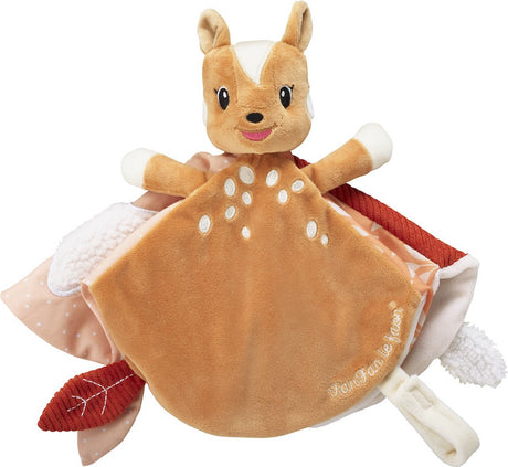 Sophie de giraf knuffeldoekje fanfan het hertje - baby knuffeldoekje - kraamcadeau - babyshower cadeau - vanaf 0 maanden - 15 x 15 cm