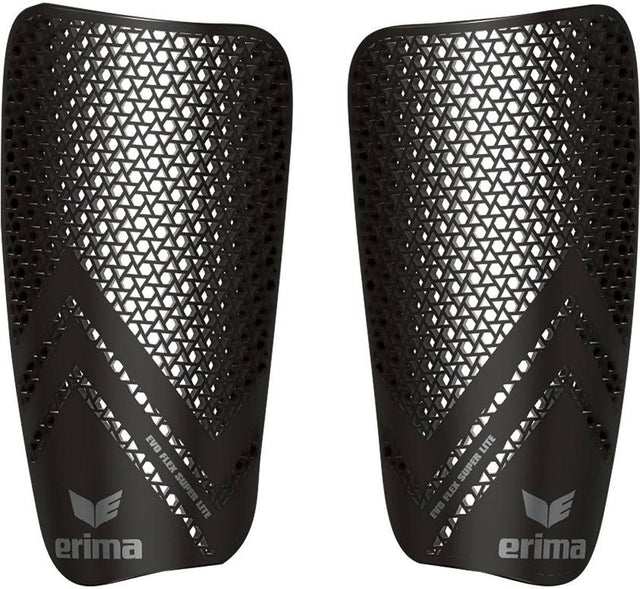 Erima evo flex superlite scheenbeschermer - zwart zilver | maat: m