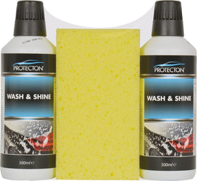 reinigingsset Wash Shine met spons 1 liter 3-delig