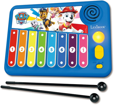 Lexibook xylo-fun paw patrol electronic xylophone met learning music method met verlichting