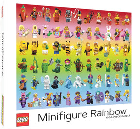 Lego - puzzel 'minifiguren rainbow' (1000 stukjes)