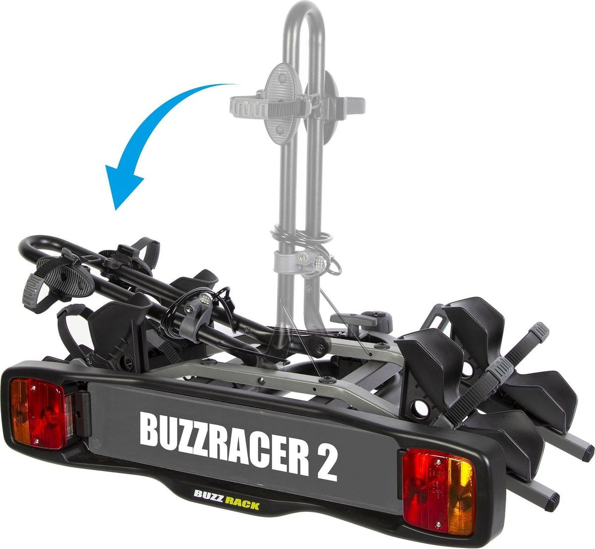 Buzzrack buzzracer 2 - fietsendrager voor 2 fietsen - trekhaakbevestiging