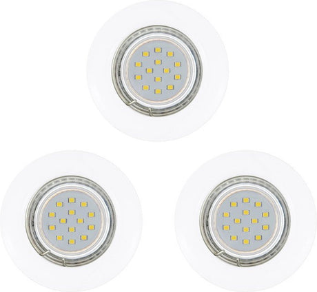 Eglo peneto - inbouwspotje - led - ø78mm. - wit - set 3 spots - inclusief lichtbronnen