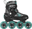 inline skates Moody Tif 82A zwart aqua maat 30-35