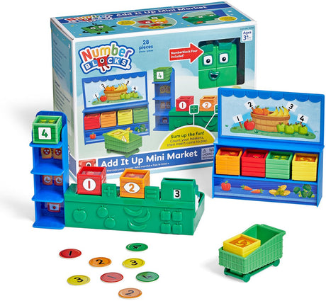 Learning resources numberblocks add it up mini market - educatief speelgoed - 3+