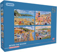 Gibsons legpuzzel beside the seaside 4x500 stukjes puzzelplezier.