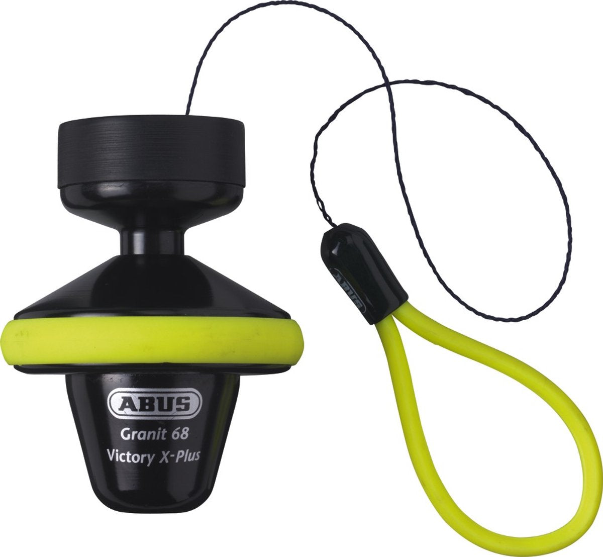Abus granit victory x plus 68 roll up schijfremslot groen,zwart 1.4 cm