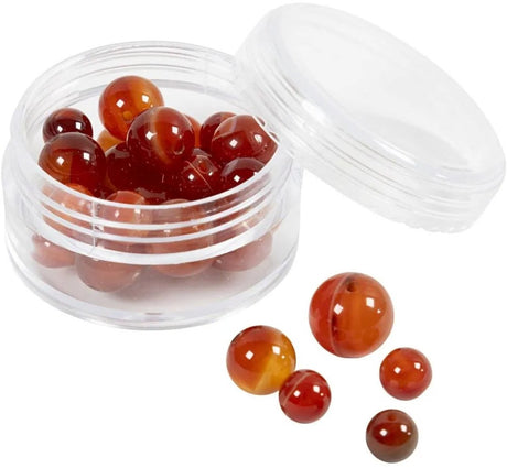 Creativ company kralen agaat burnt orange 28 stuks sieraden maken.