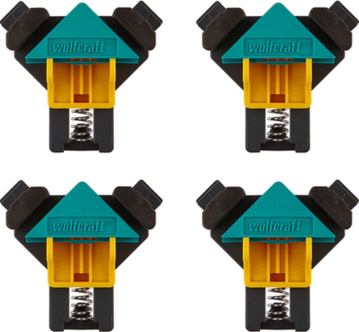 Wolfcraft - hoekklemmen 4 stuks - hoekklem set - hoek lijmklemmen - 8626000