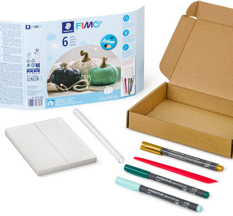 Staedtler fimo air pumpkin - 250 g klei met brushpennen