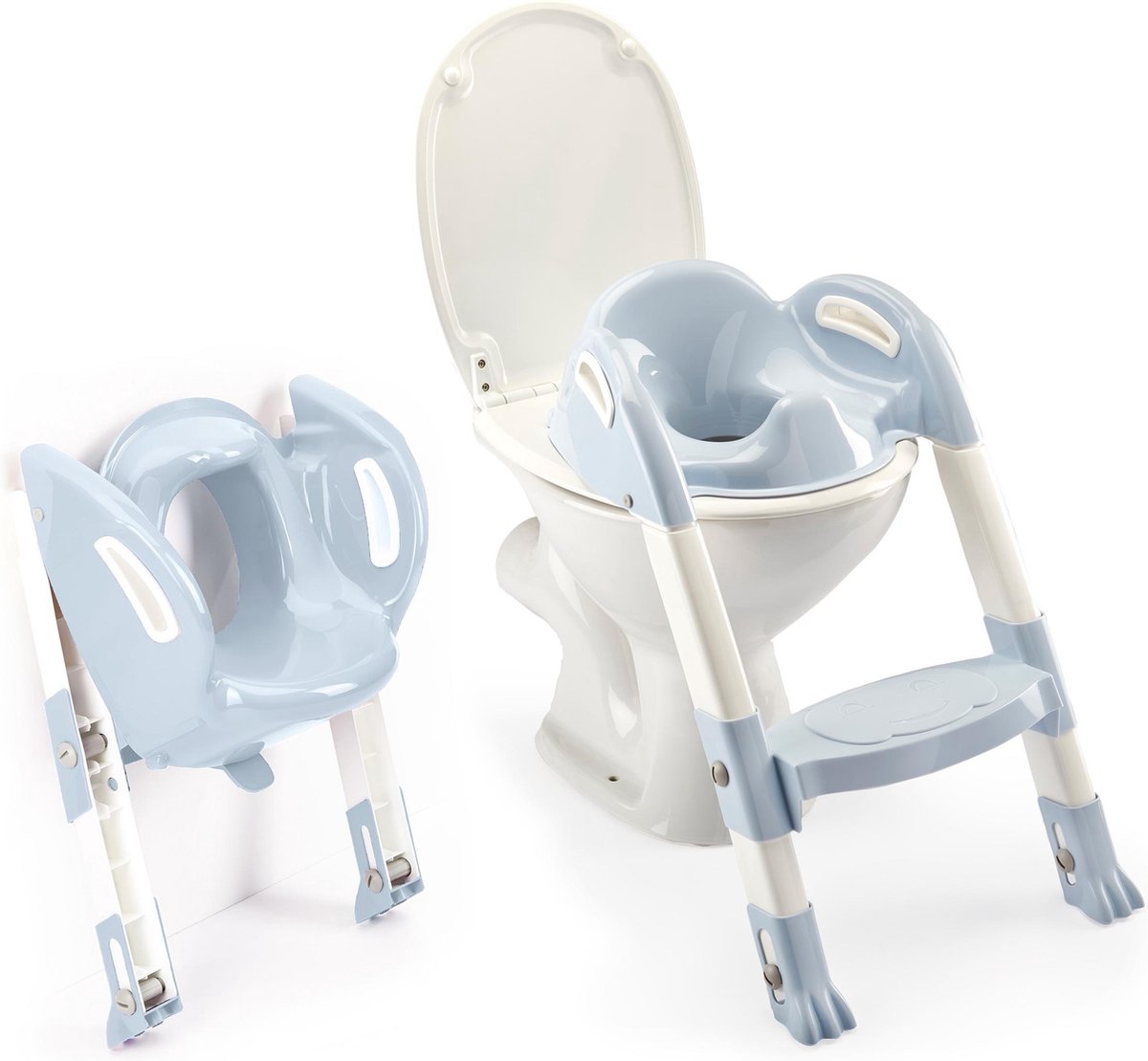 Konges sløjd thermobaby wc verkleiner met trapje kiddyloo blauw