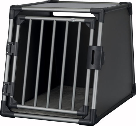 Trixie vervoersbox aluminium grafiet - m–l: 86x61x65 cm l