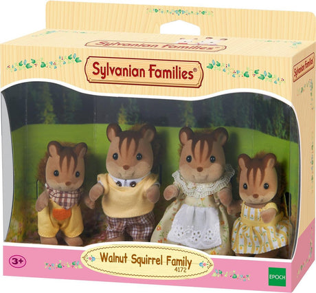 Sylvanian families 4172 familie walnoot eekhoorn -fluweelzachte speelfiguren