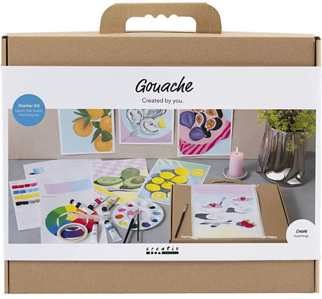 Creativ company starter hobbyset gouache schilderijen